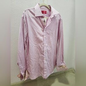 Rufus Shirt XL Lavender Button‎ Up Long Sleeve French Cuff Dress Mens $195